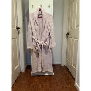 Barefoot Dreams Women’s CozyChic Solid Long Belted Robe In Willow,    Size 2